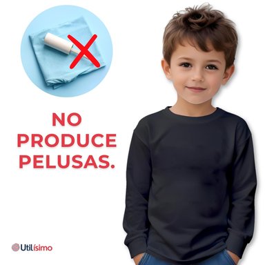 PACK 6 CAMISETAS ALGODÓN PRIMERA CAPA NIÑO INVIERNO BLANCO Y NEGRO - 8