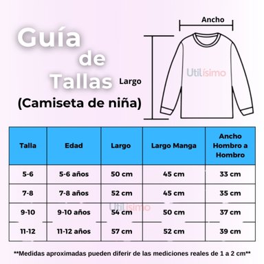 PACK 6 PRIMERA CAPA ESCOLAR BAMBÚ INVIERNO CAMISETA NIÑA CUELLO BEATLE POLERA - 6
