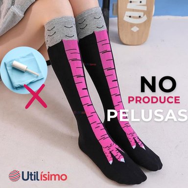 PACK 3 CALCETINES PATA DE GALLINA MUJER LARGOS COLORES SURTIDOS - 8