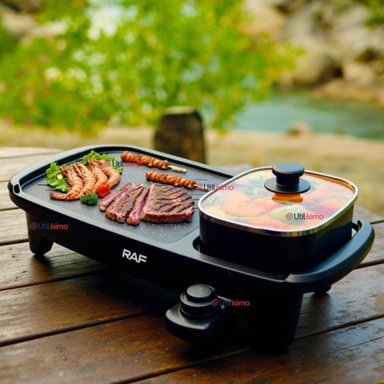 PLANCHA PARRILLERA ASADOR ELE CTRICO 2 EN 1 CHURRASQUERA - 1