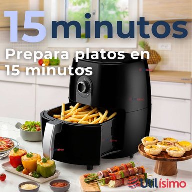 FREIDORA DE AIRE 5 LITROS 1350W POTENCIA AIR FRYER PREMIUM - 10