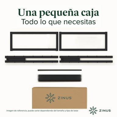 BASE CAMA ZINUS ABEL 2 PLAZAS 150X190X36CM - 7