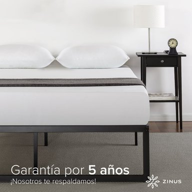 BASE CAMA ZINUS ABEL 1.5 PLAZAS LONG 105X200X36CM - 8