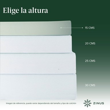 COLCHÓN ZINUS 2 PLAZAS ESPUMA COOLING GEL 150 X 190 X 15 CM - 4