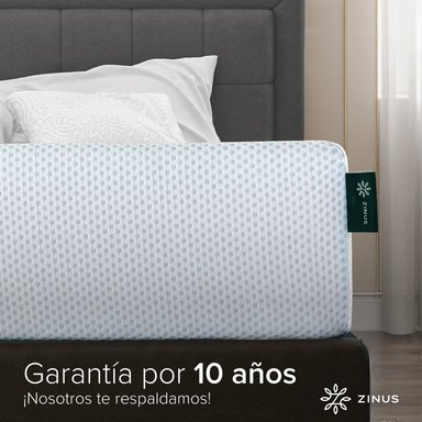 COLCHÓN ZINUS 2 PLAZAS ESPUMA COOLING GEL 150 X 190 X 15 CM - 6