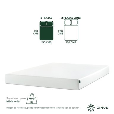 COLCHÓN ZINUS 2 PLAZAS ESPUMA GREEN TEA 150 X 190 X 15 CM - 4