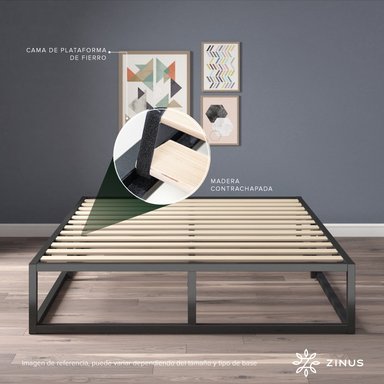 CAMA JOSEPH ZINUS COLCHON ESPUMA KING 25CMS - 7