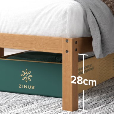 BASE DE CAMA ZINUS 2 PLAZAS 150X190X30CM LEAH - 4