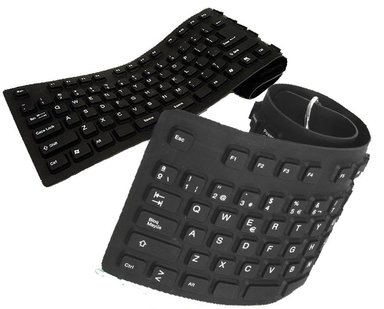 TECLADO CYS MARKET PORTÁTIL FLEXIBLE SILICONA TECLAS USB - 1