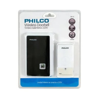 TIMBRE PHILCO INALÁMBRICO 220 V INDICADOR LED 100M IP44 - 2