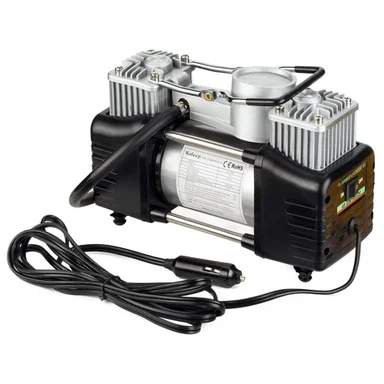 COMPRESOR DE AIRE TOTAL CLICK PORTATIL DOBLE PISTON 12V 150PSI RAPIDO - 2