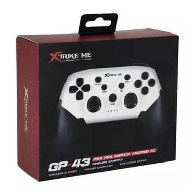 JOYSTICK CONTROL INALAMBRICO PC PS4 PS3 NEGRO XTRIKE ME - 3