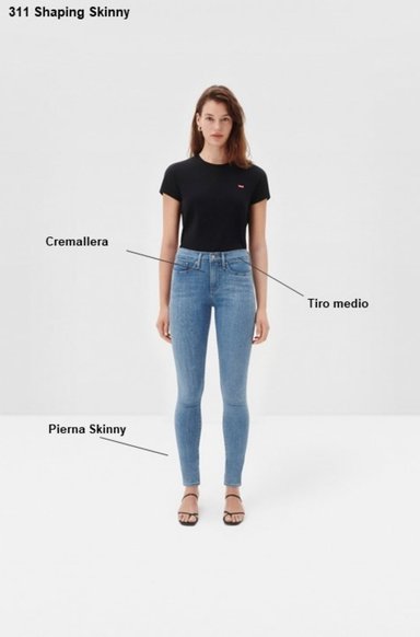 JEANS MUJER 311 SHAPING SKINNY AZUL LEVIS 19626-0262 - 7