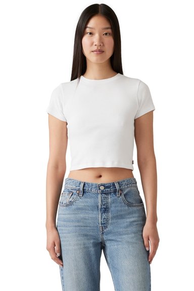 POLERA MUJER ESSENTIAL SPORTY TEE BLANCO LEVIS A7419-0002 - 1