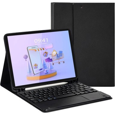 FUNDA PARA IPAD 10.2 7MA / 8VA Y 9NA GENE CON TECLADO TOUCHPAD - 1
