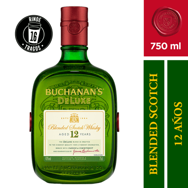 WHISKY BUCHANANS 12 AÑOS 40° 750CC - 1