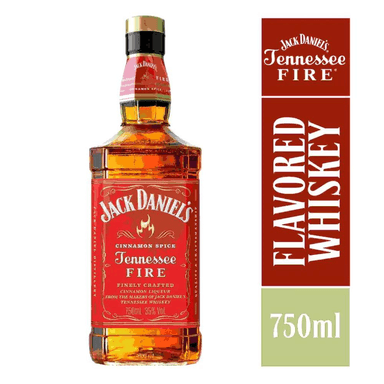 WHISKY JACK DANIEL'S BOTELLA VIDRIO 750 CC DANIELS FIRE 40° WHISKEY - 1