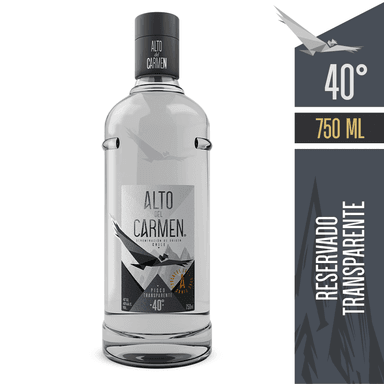PISCO ALTO DEL CARMEN TRANSPARENTE 40° 750CC - 1