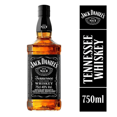 WHISKY JACK DANIEL'S BOTELLA VIDRIO 750 CC DANIELS N°7 40° WHISKEY - 1