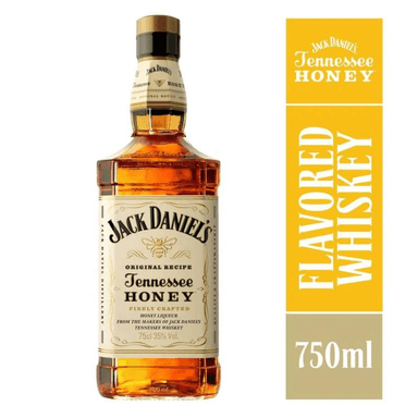 WHISKY JACK DANIEL'S BOTELLA VIDRIO 750 CC DANIELS HONEY 35° WHISKEY - 1