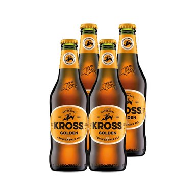 4X CERVEZA KROSS GOLDEN BOTELLIN 330CC - 1