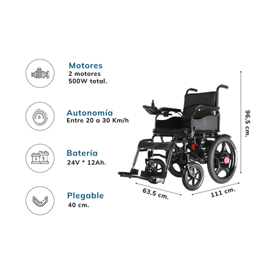 SILLA DE RUEDAS ELÉCTRICA MODELO 002-C - 4