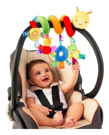 SONAJERO ESPIRAL CUNA COCHE Y SILLA AUTO NIÑOS MULTICOLOR - 1