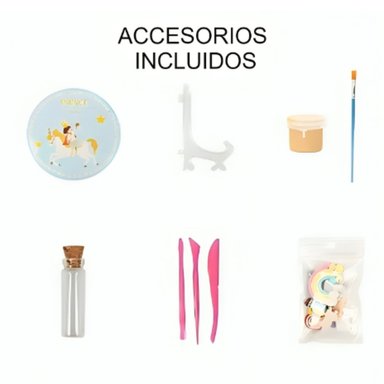KIT PARA ESTAMPAR HUELLA DE BEBÉ + ACCESORIOS CELESTE - 4