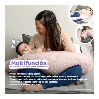 COJÍN MATERNAL MULTIFUNCIONAL BLANCO MICROPERLAS - 4