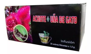 SET 9 INFUSIONES TE FILTRANTE 25 BOLSITAS ACHIOTE + UÑA GATO - 1