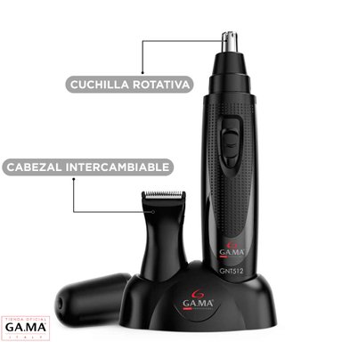 CORTAPELOS TRIMMER GNT512 INALÁMBRICO CABELLO NARIZ Y OREJAS - 3