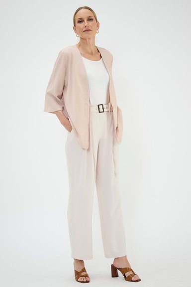 KIMONO MUJER GRIFFE BEIGE TEXTURA - 3