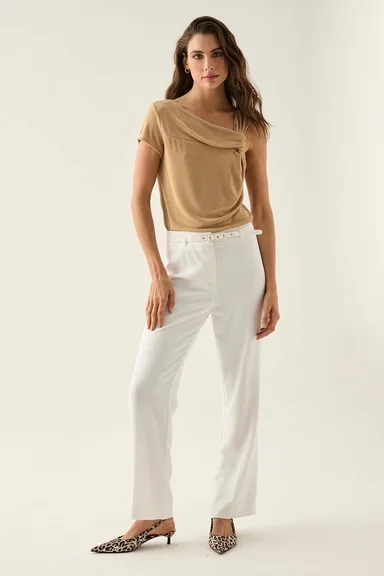 POLERA MUJER ASH BEIGE LISA - 5