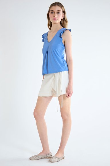 POLERA MUJER IO AZUL LISA - 3