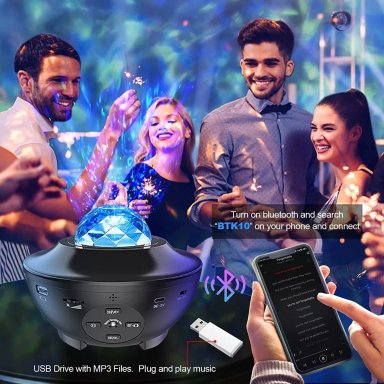 PROYECTOR GALAXY GALAXIA ESTRELLAS UNIVERSO CON BLUETOOTH MUSICA - 4
