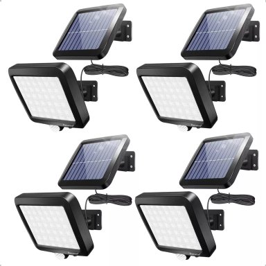 PACK X4 FOCO LED SOLARES DE SEGURIDAD 250WATTS - 1