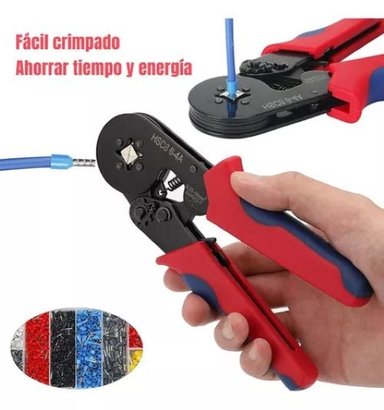 CRIMPADORA ALICATE PRENSA FERRULERA MAS 1200 TERMINALES CABLE - 2
