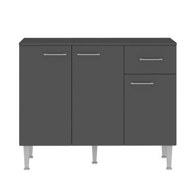 MUEBLE VEKKA HOME EVANDRO BASE GRAFITO 105 CM MDP - 3