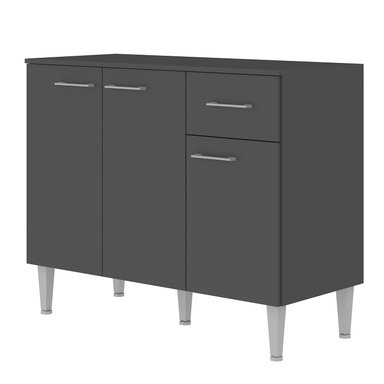 MUEBLE VEKKA HOME EVANDRO BASE GRAFITO 105 CM MDP - 4