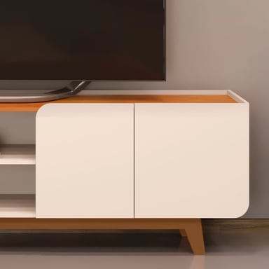 RACK TV 75 PULGADAS 4 PUERTAS VEKKA HOME NADINE BEIGE - 2
