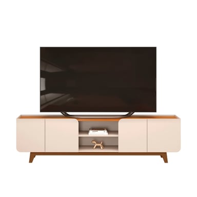 RACK TV 75 PULGADAS 4 PUERTAS VEKKA HOME NADINE BEIGE - 4
