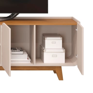 RACK TV 75 PULGADAS 4 PUERTAS VEKKA HOME NADINE BEIGE - 6
