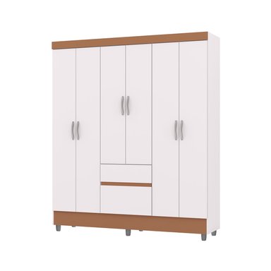 CLOSET 6 PUERTAS 2 CAJONES VEKKA HOME IDEAL BLANCO - 6