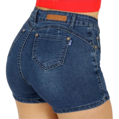 FALDA SHORT MUJER MEGABAZAR AZUL J2068 J68 YASSNE - 4