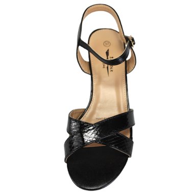 SANDALIA MUJER TACO BAJO J7 YASSNE NEGRO - 3
