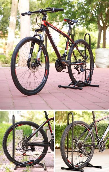 SOPORTE BICICLETA RACK VERTICAL BICICLETERO ESTACIONAMIENTO - 8