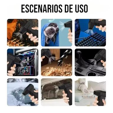 SOPLADOR TURBO JET INALÁMBRICO PARA BARBERIA - PELUQUERIA Y TODO USO - 3