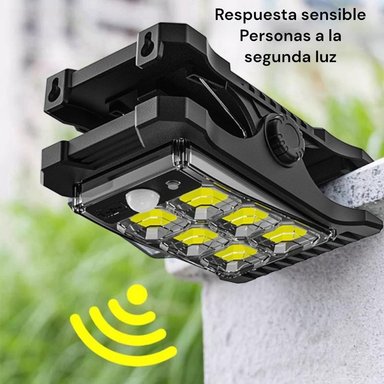 FOCO SOLAR LED CON PINZAS EXTERIOR PORTÁTIL RECARGABLE - 6