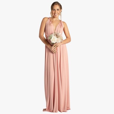 VESTIDO LARGO MUJER KADRIHEL BURDEO IDEAL PARA FIESTA GALA COCTEL BODA VL003 - 1