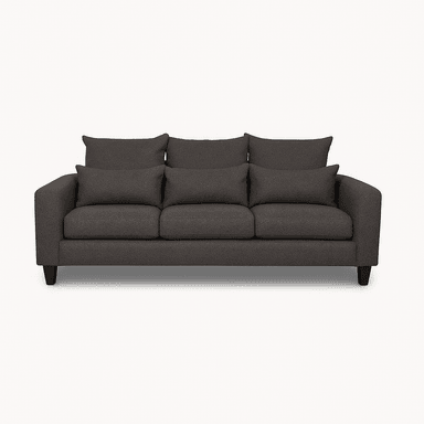 SOFA 3 Y 2 CUERPOS RAMIS EN TELA GRIS, SET PARA LIVING - 6